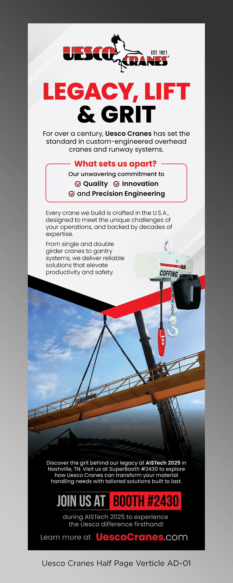 Advertisement Design by D Creative for Uesco Industries, Inc. | Design #35123645