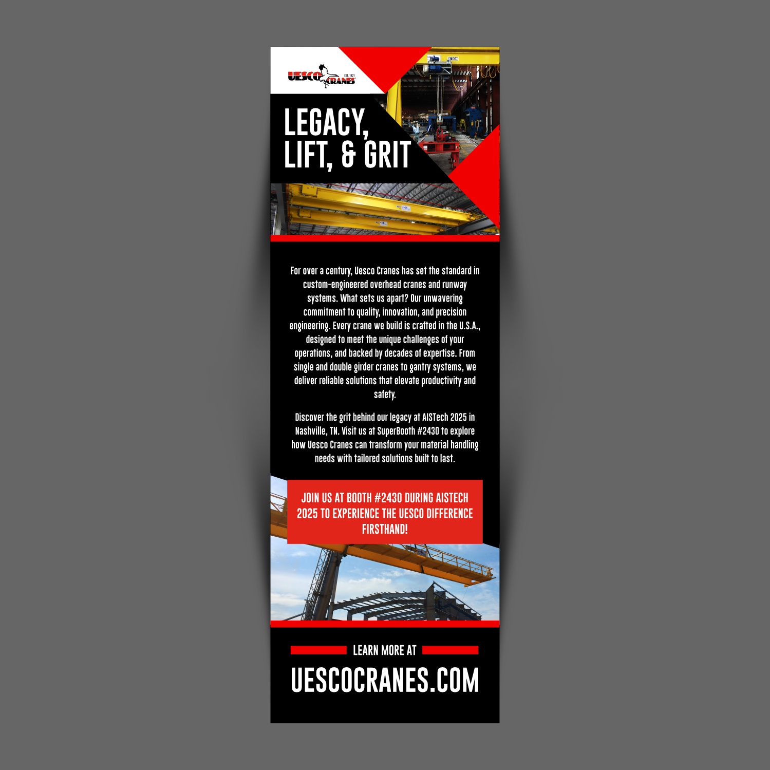 Advertisement Design by ThiagoB for Uesco Industries, Inc. | Design #35118559