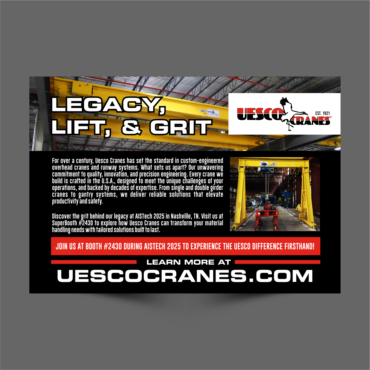 Advertisement Design by ThiagoB for Uesco Industries, Inc. | Design #35118560