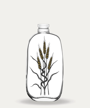 Illustration for printing on glass bottle