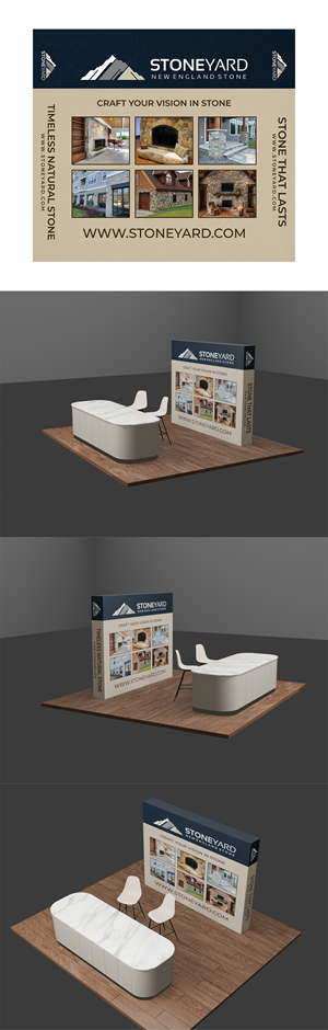 Trade Show Booth Design by Mohamed Javid for Stoneyard, Inc | Design #35167933