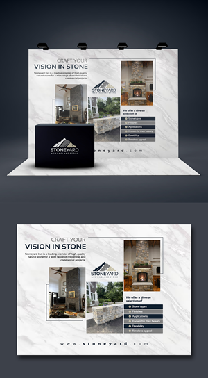 Trade Show Booth Design by debdesign for Stoneyard, Inc | Design: #35180627