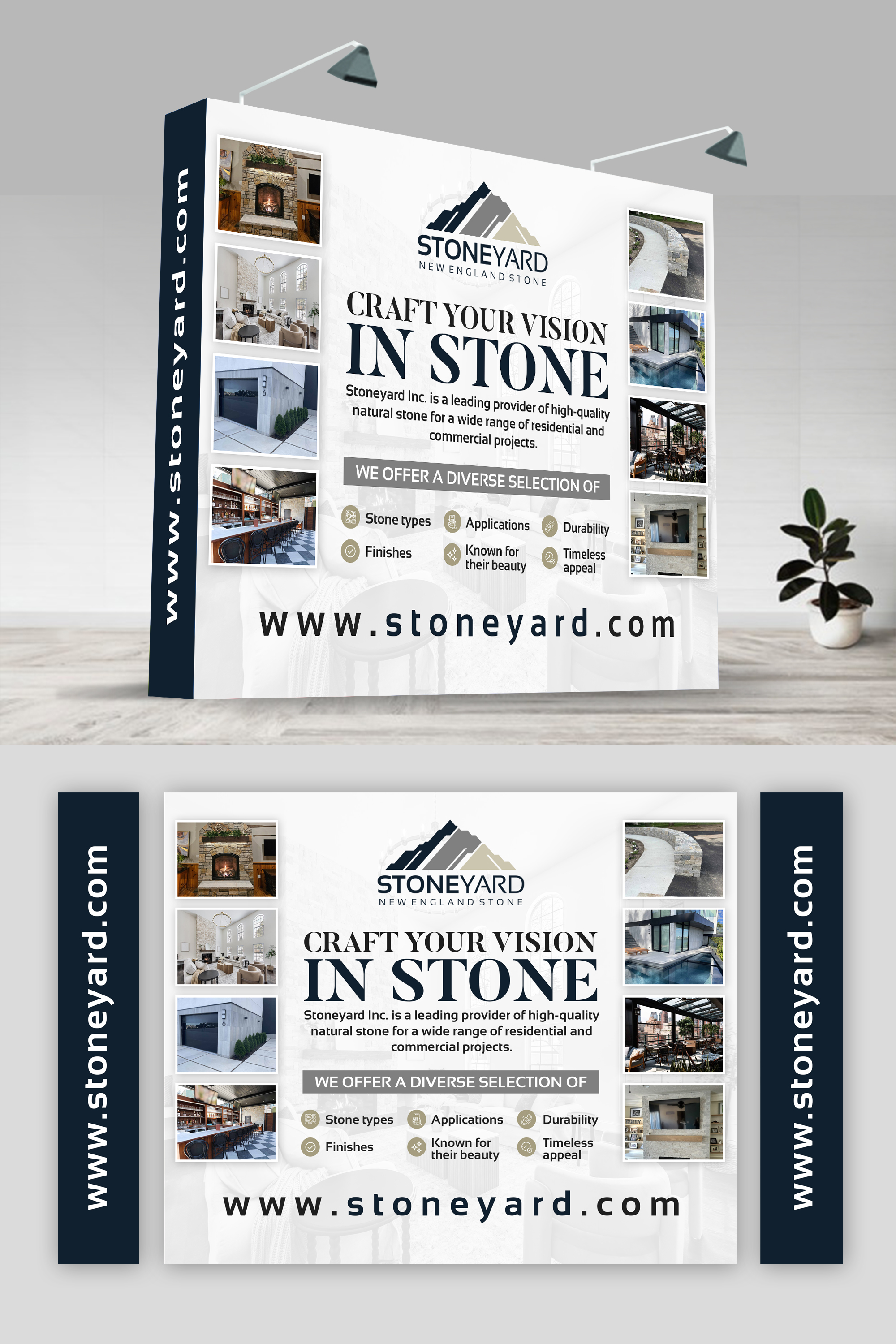 Trade Show Booth Design by debdesign for Stoneyard, Inc | Design #35180741