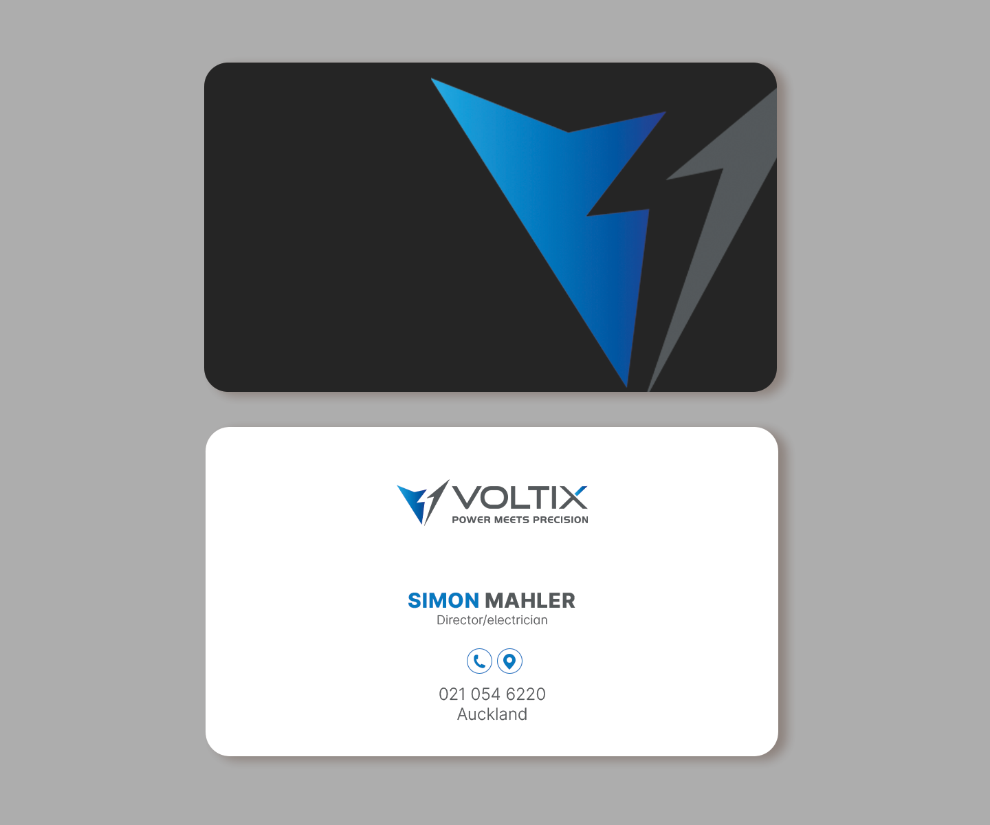 Business Card Design by Andrés Sebastián for Voltix Ltd | Design #35137502