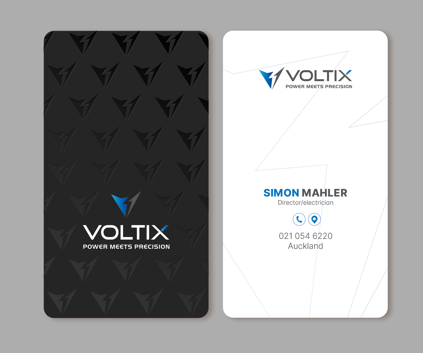 Business Card Design by Andrés Sebastián for Voltix Ltd | Design #35137711