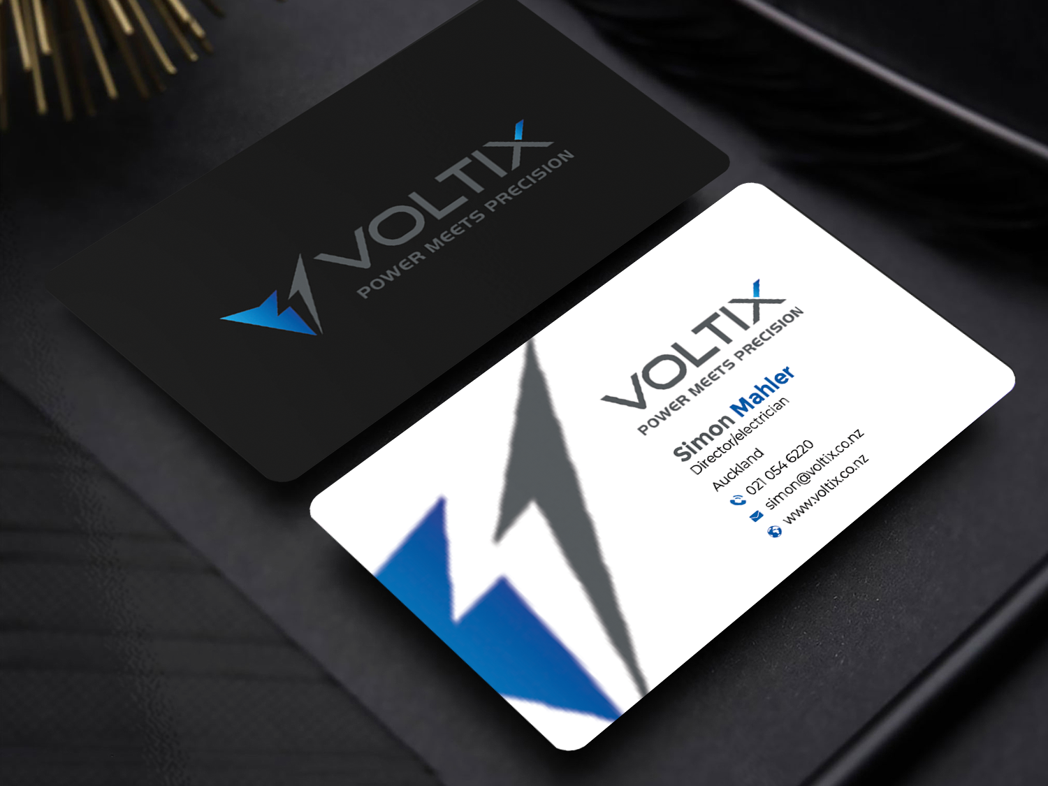 Business Card Design by Graphixpointt for Voltix Ltd | Design #35148838