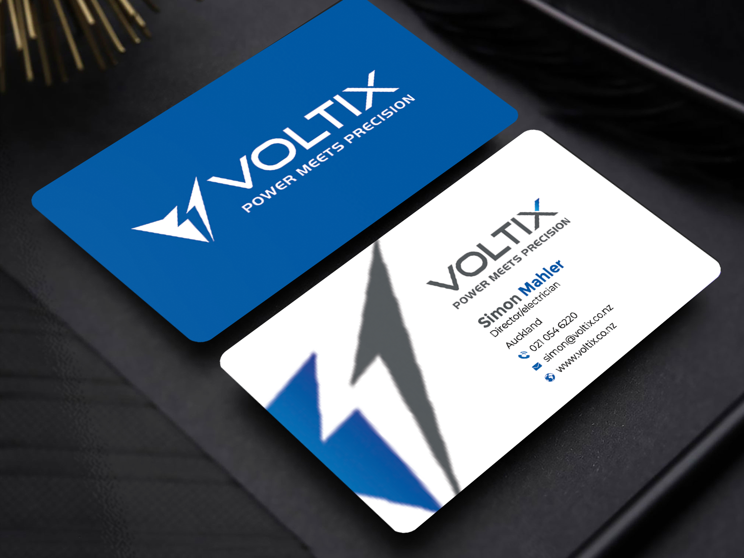 Business Card Design by Graphixpointt for Voltix Ltd | Design #35148941