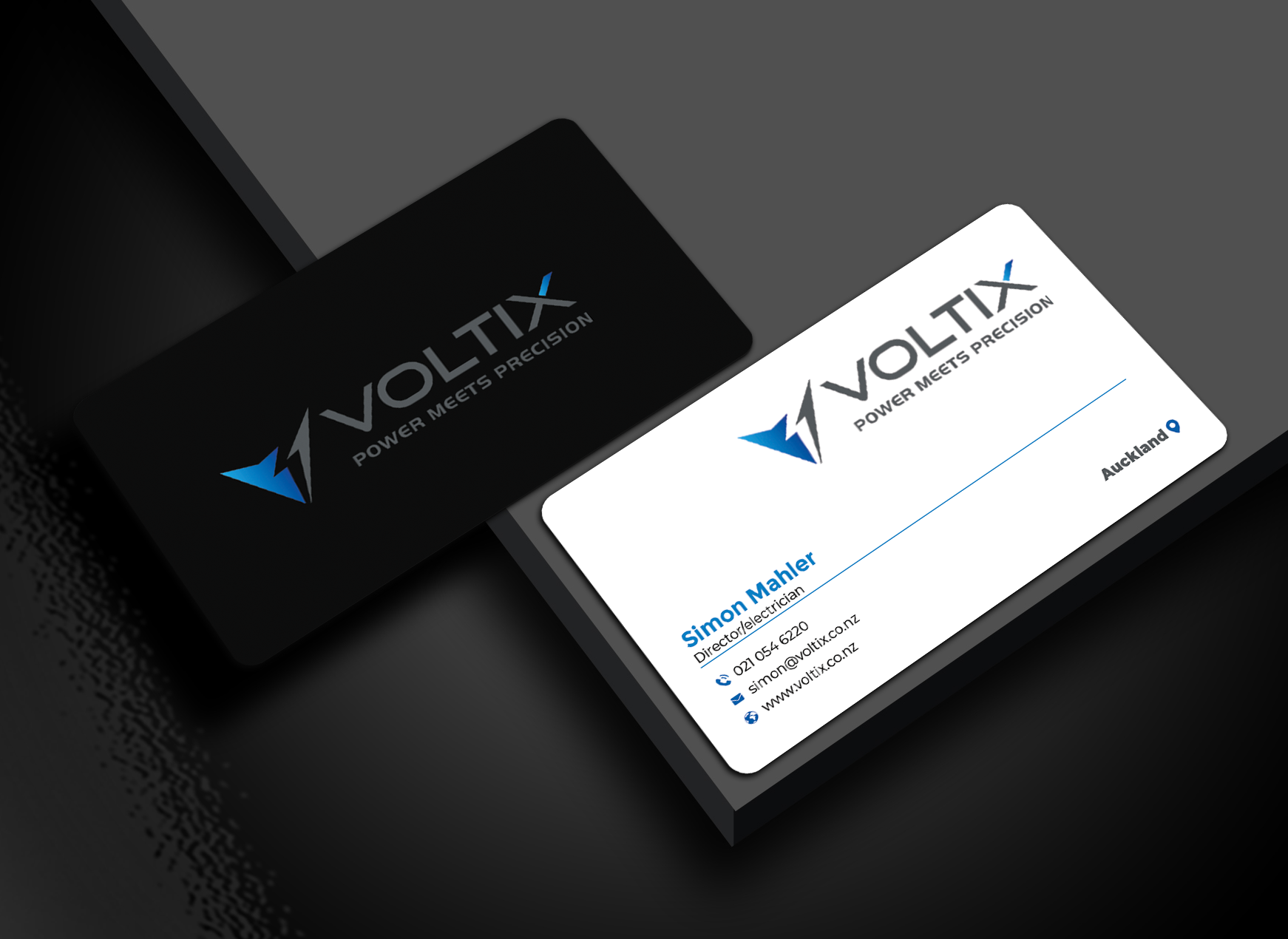 Business Card Design by Graphixpointt for Voltix Ltd | Design #35149369