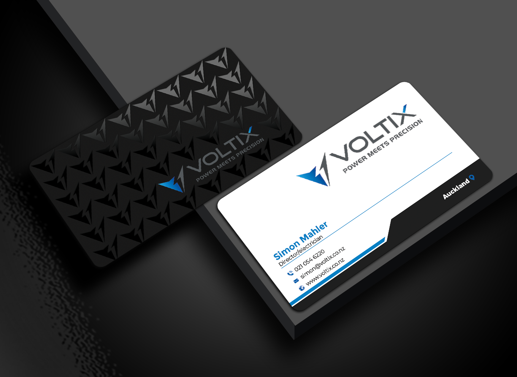 Business Card Design by Graphixpointt for Voltix Ltd | Design #35149397