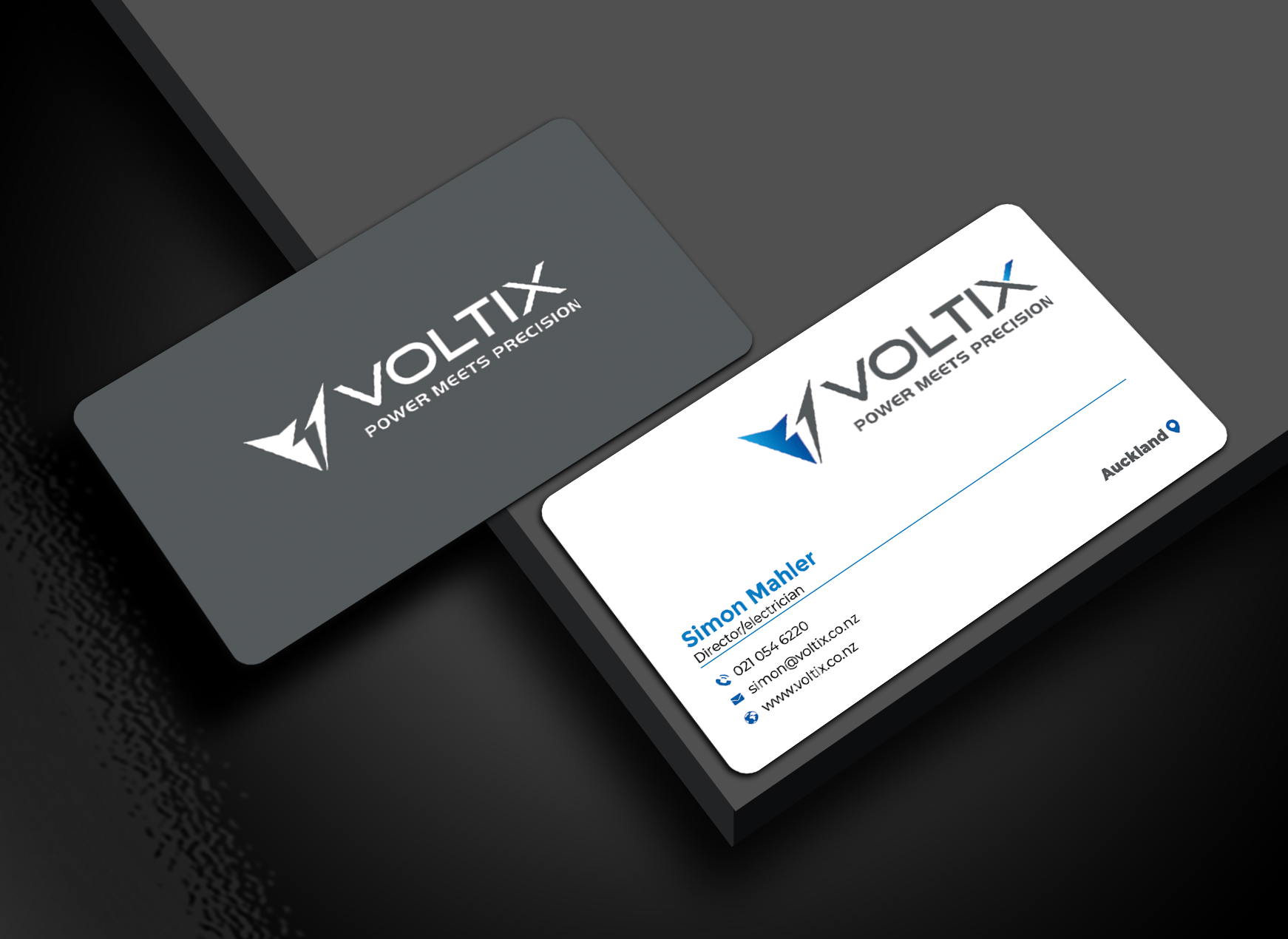 Business Card Design by Graphixpointt for Voltix Ltd | Design #35149499