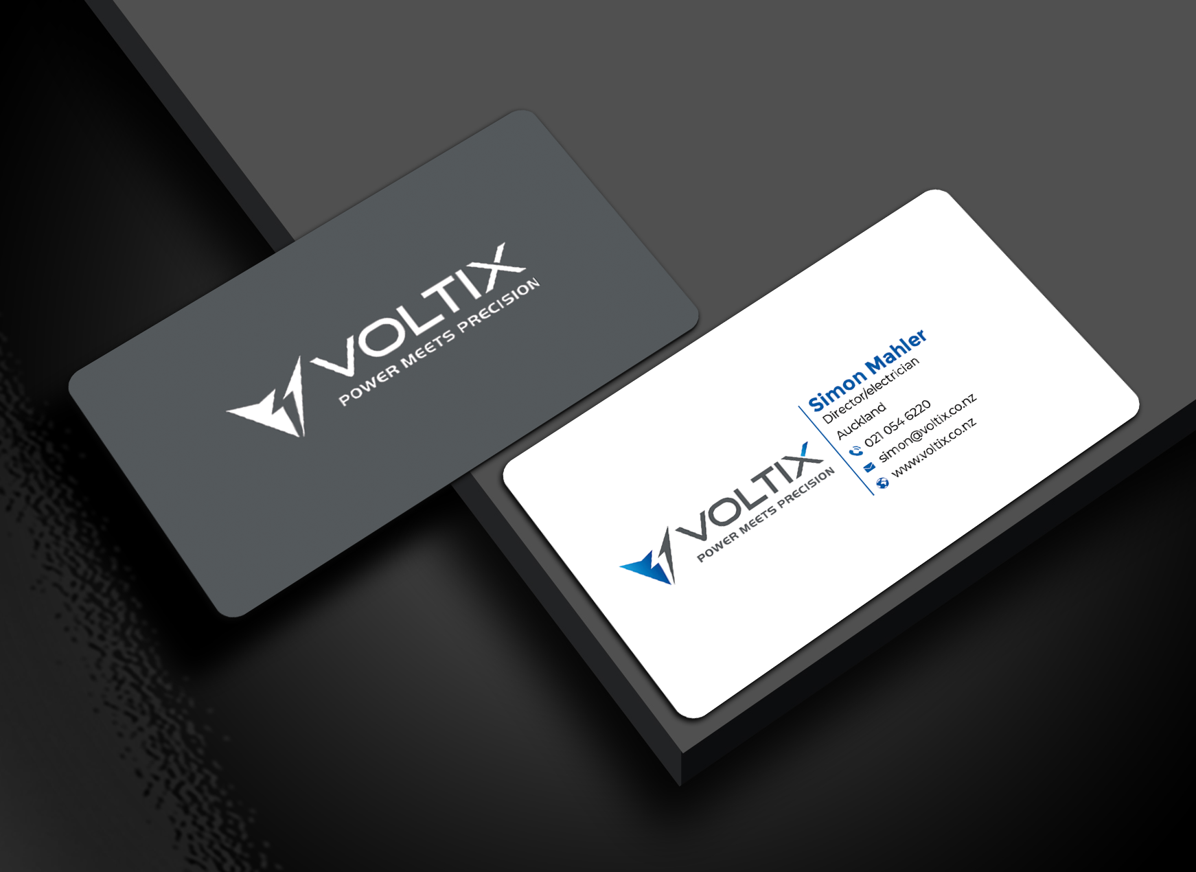 Business Card Design by Graphixpointt for Voltix Ltd | Design #35149501