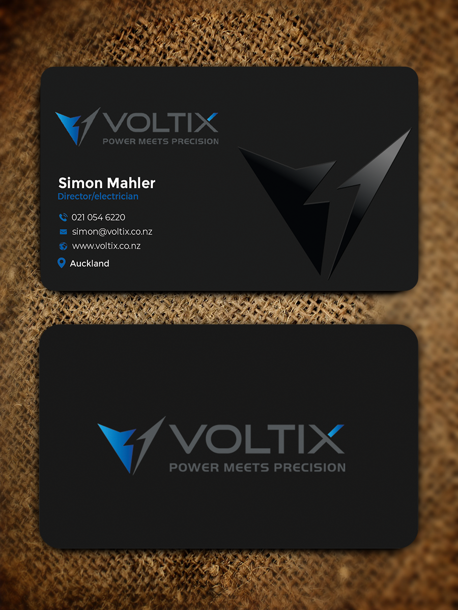 Business Card Design by Graphixpointt for Voltix Ltd | Design #35149564