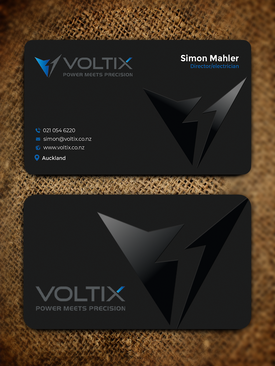 Business Card Design by Graphixpointt for Voltix Ltd | Design #35149565