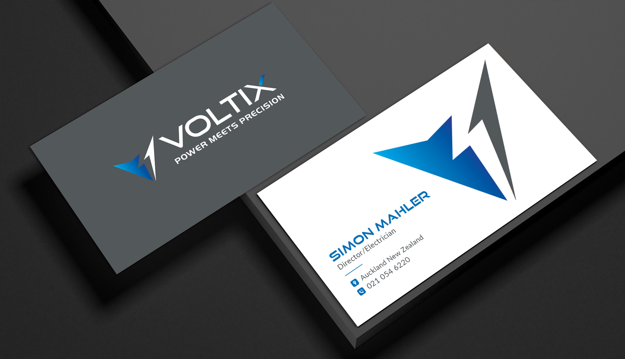 Business Card Design by Sun Moon Graphic Designer for Voltix Ltd | Design #35134752