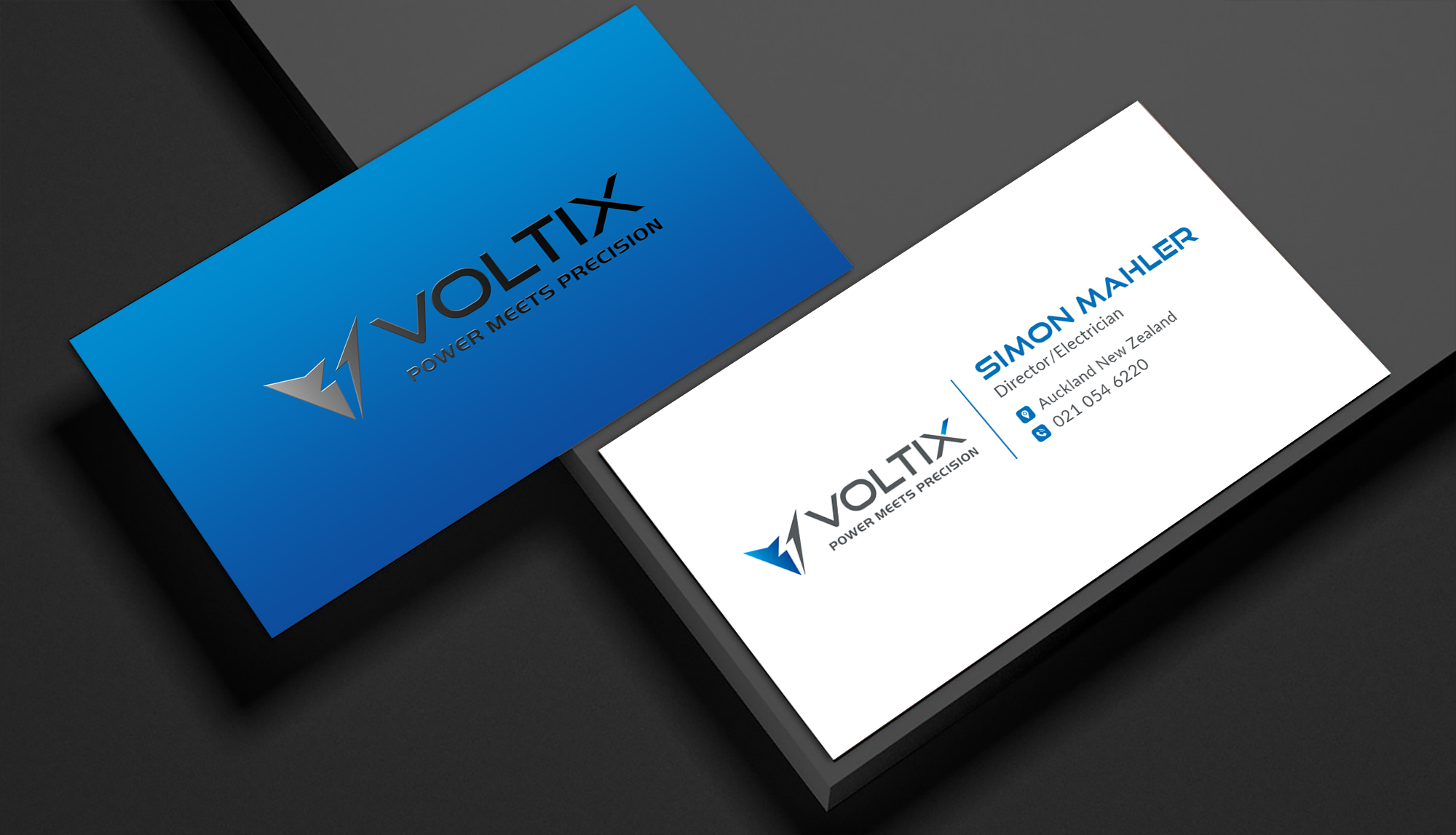 Visitenkarten-Design von Sun Moon Graphic Designer für Voltix Ltd | Design #35134753