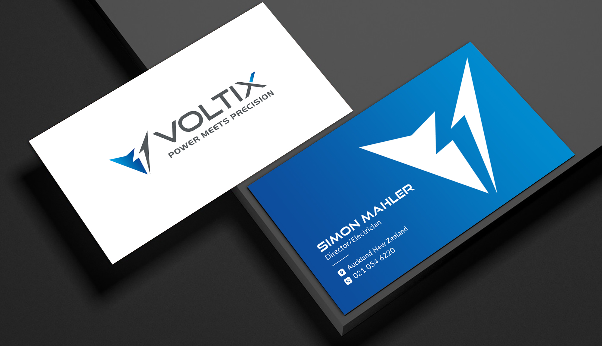 Business Card Design by Sun Moon Graphic Designer for Voltix Ltd | Design #35134755
