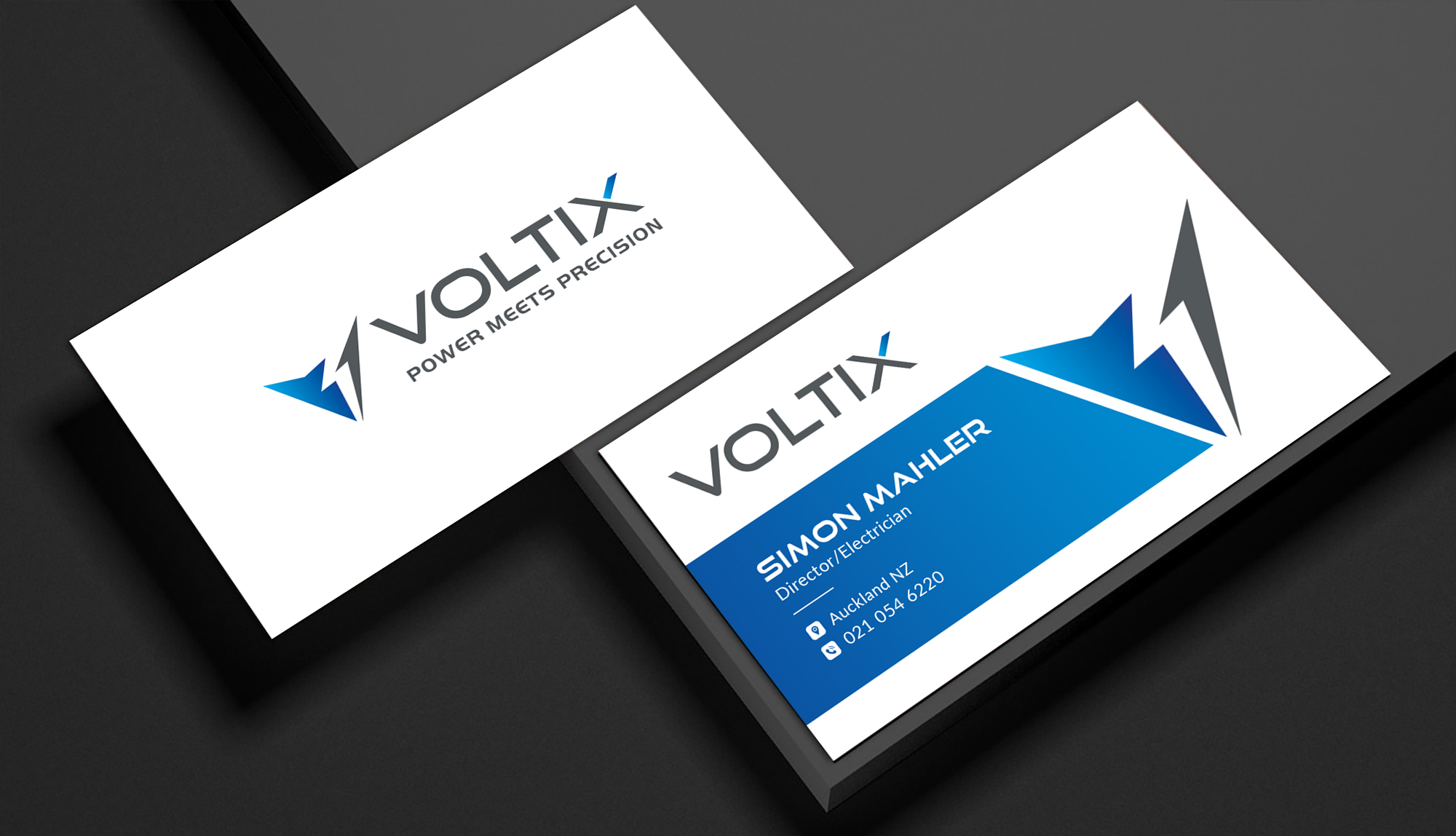 Business Card Design by Sun Moon Graphic Designer for Voltix Ltd | Design #35134759