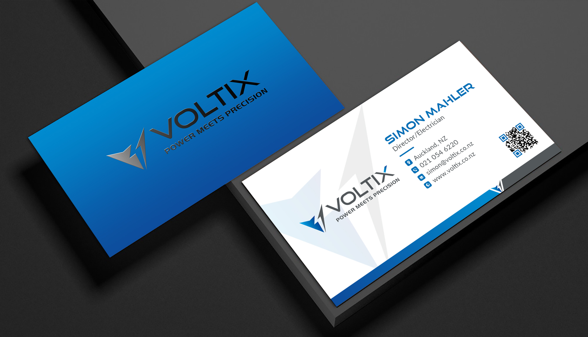 Business Card Design by Sun Moon Graphic Designer for Voltix Ltd | Design #35151880