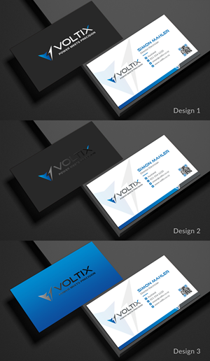 Business Card Design by Sun Moon Graphic Designer for Voltix Ltd | Design: #35152132