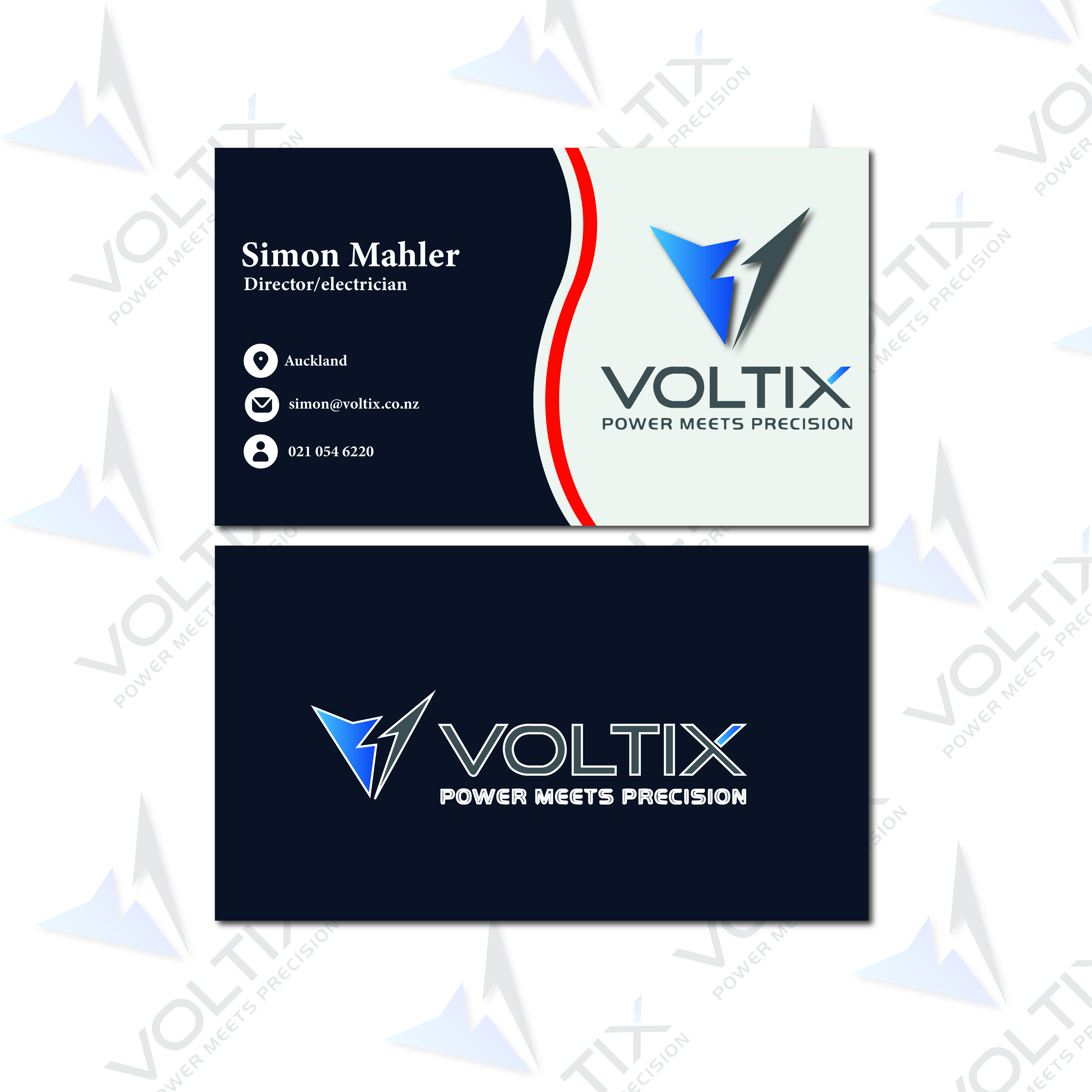 Business Card Design by Design with Sayam for Voltix Ltd | Design #35149269