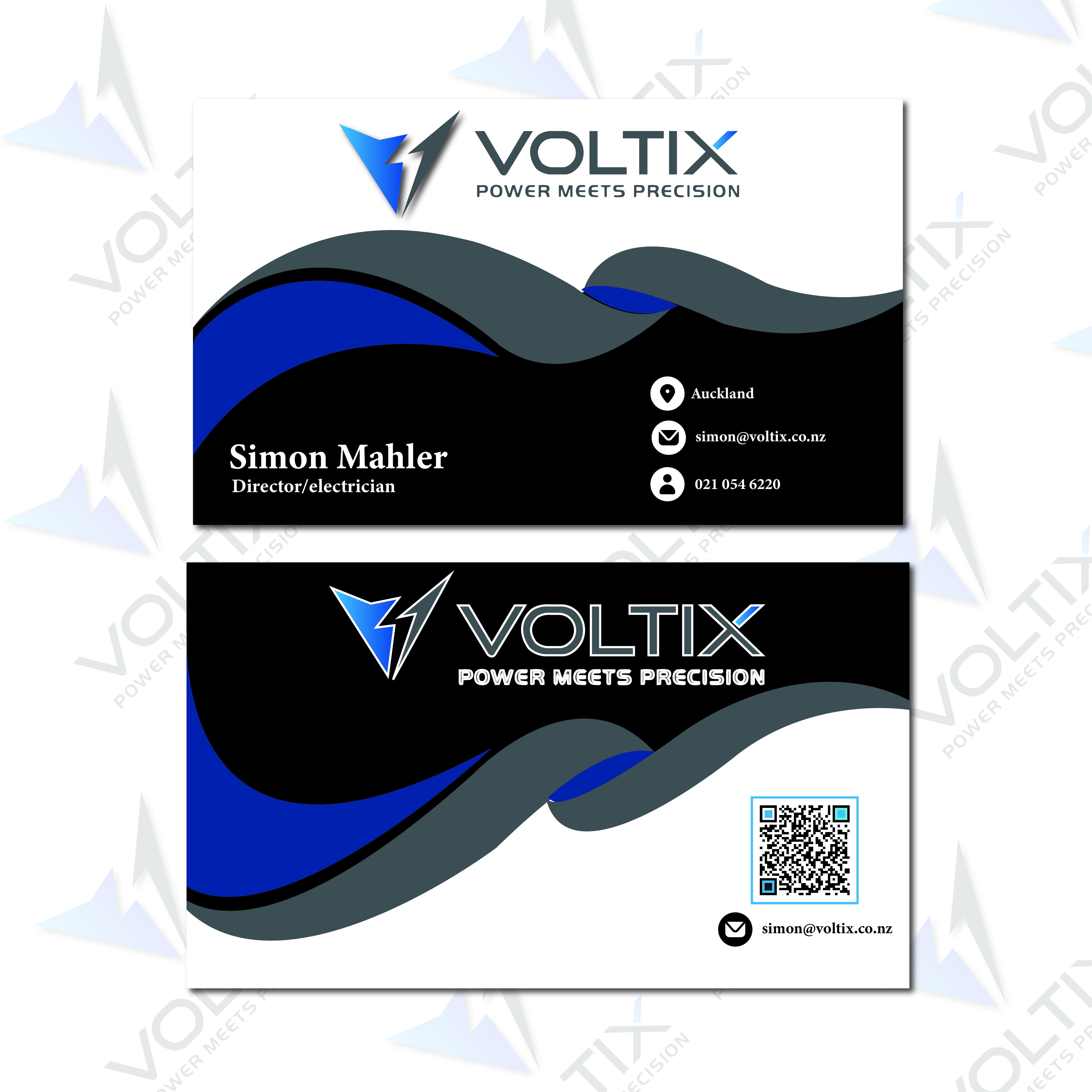 Visitenkarten-Design von Design with Sayam für Voltix Ltd | Design #35149270