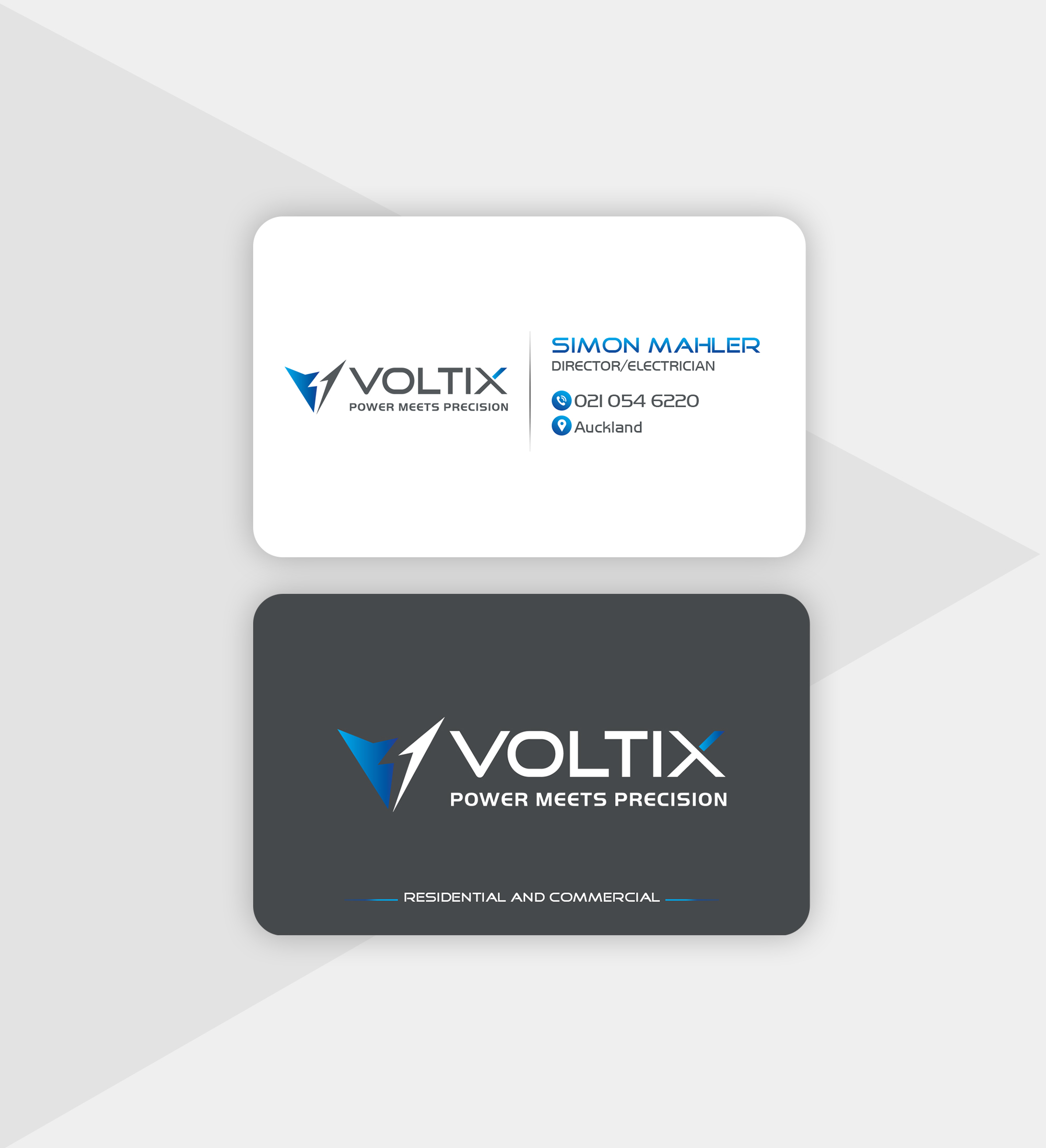 Business Card Design by Creations Box 2015 for Voltix Ltd | Design #35141466