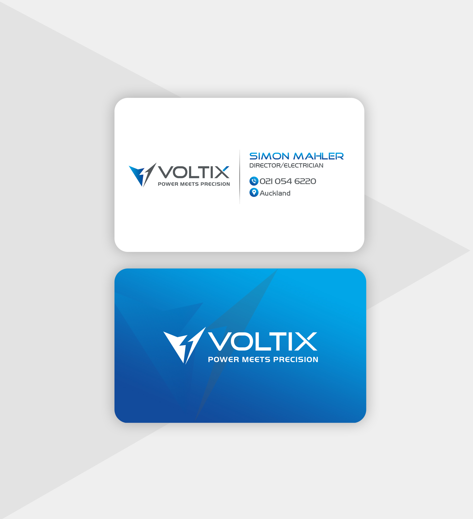 Business Card Design by Creations Box 2015 for Voltix Ltd | Design #35141467