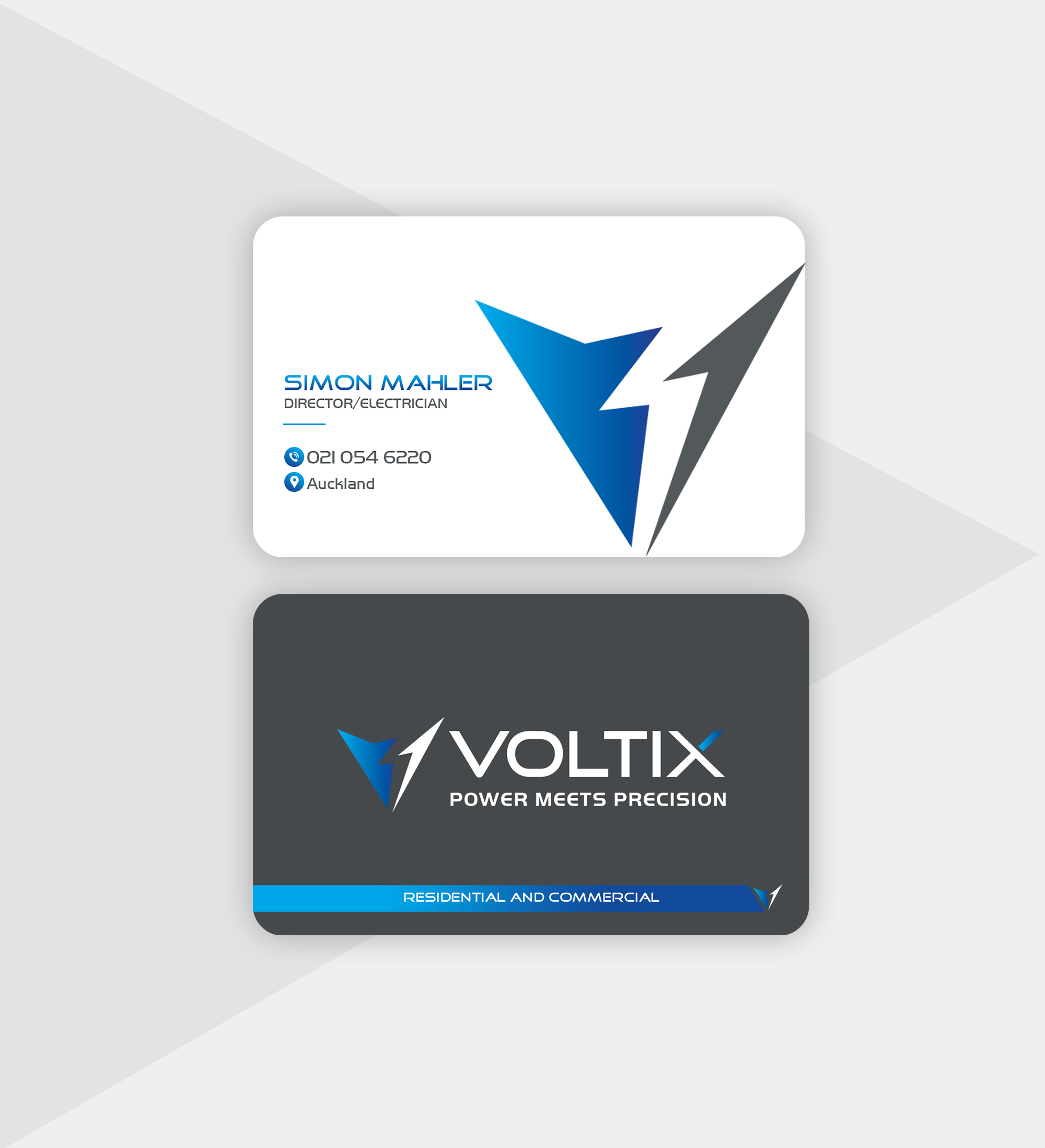 Business Card Design by Creations Box 2015 for Voltix Ltd | Design #35141468