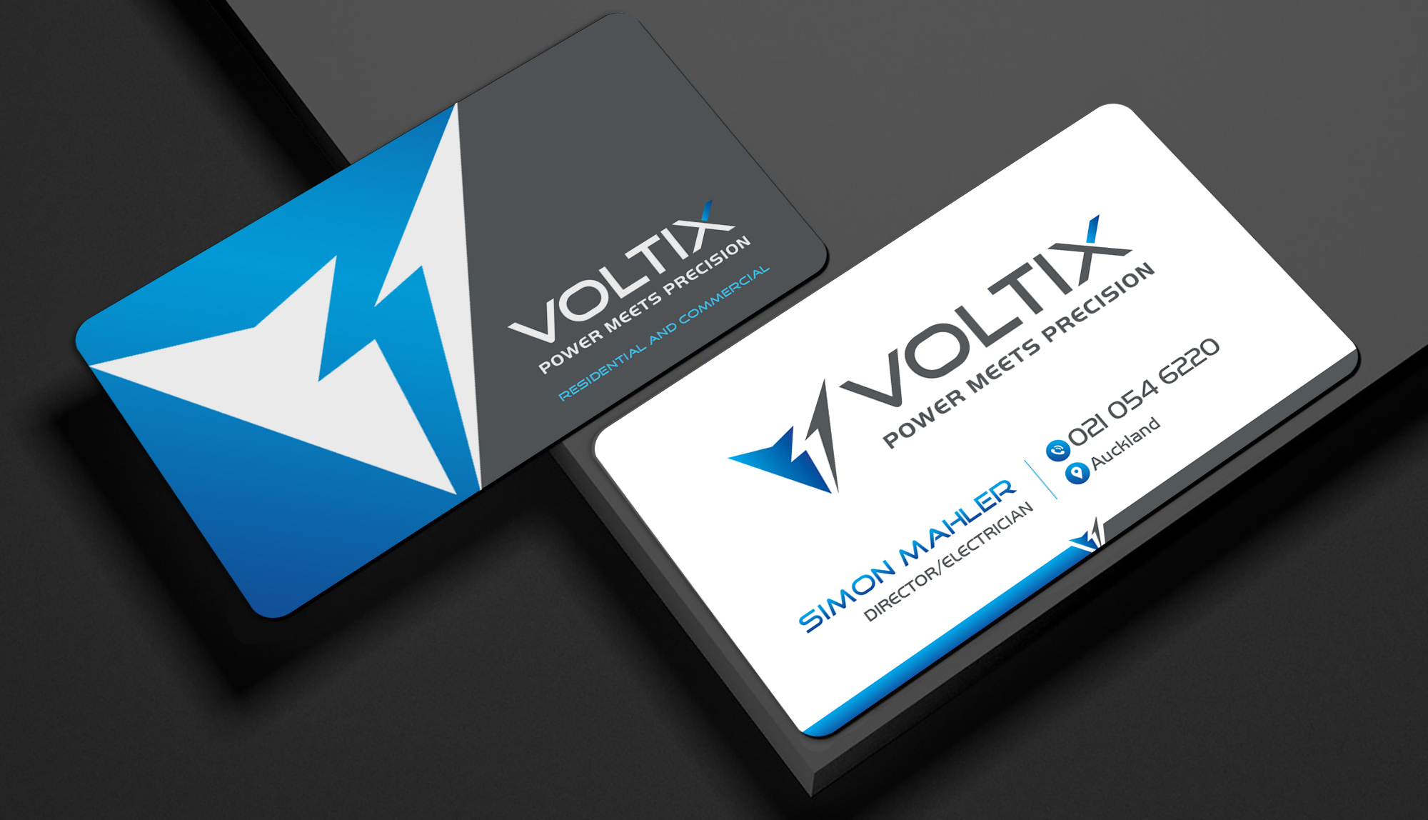 Business Card Design by Creations Box 2015 for Voltix Ltd | Design #35141476