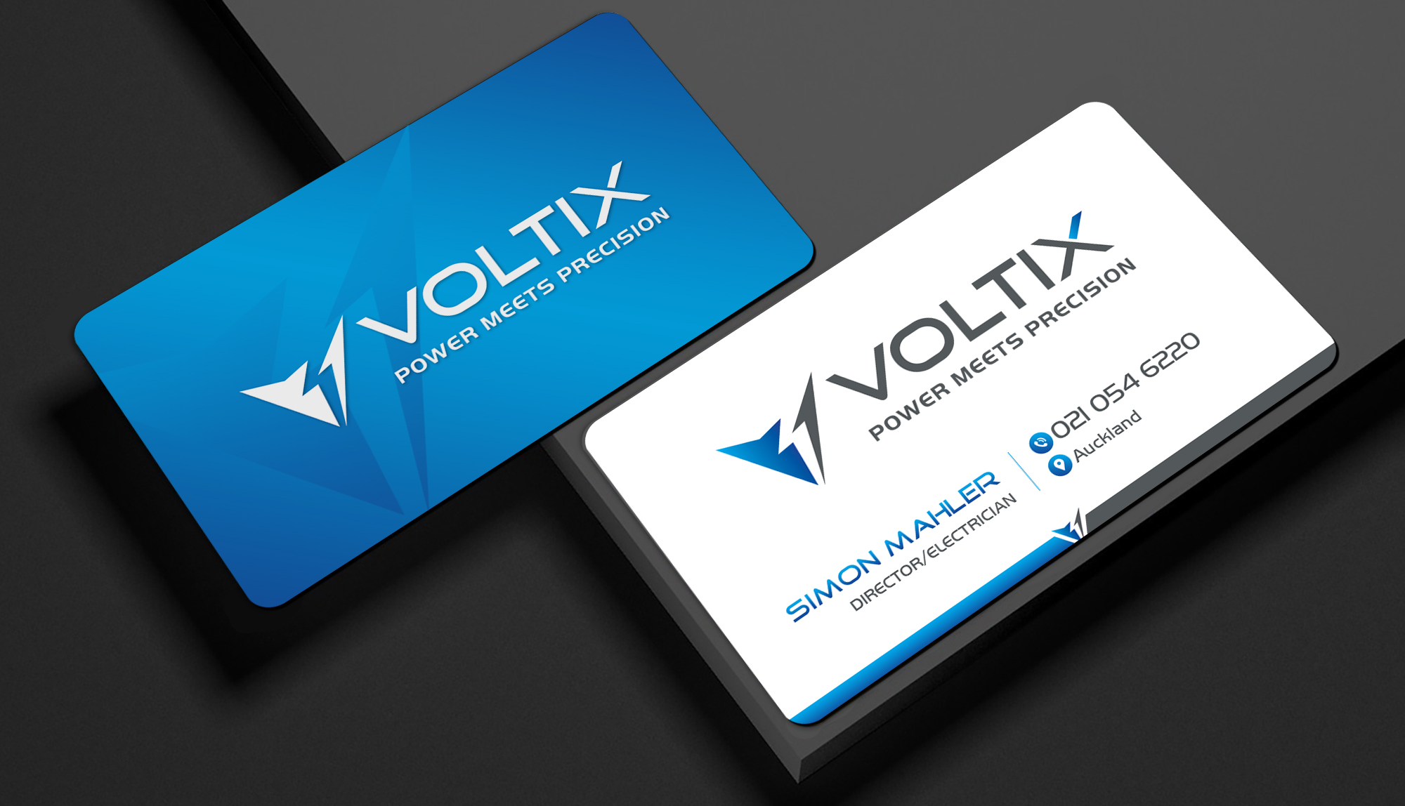 Business Card Design by Creations Box 2015 for Voltix Ltd | Design #35141478