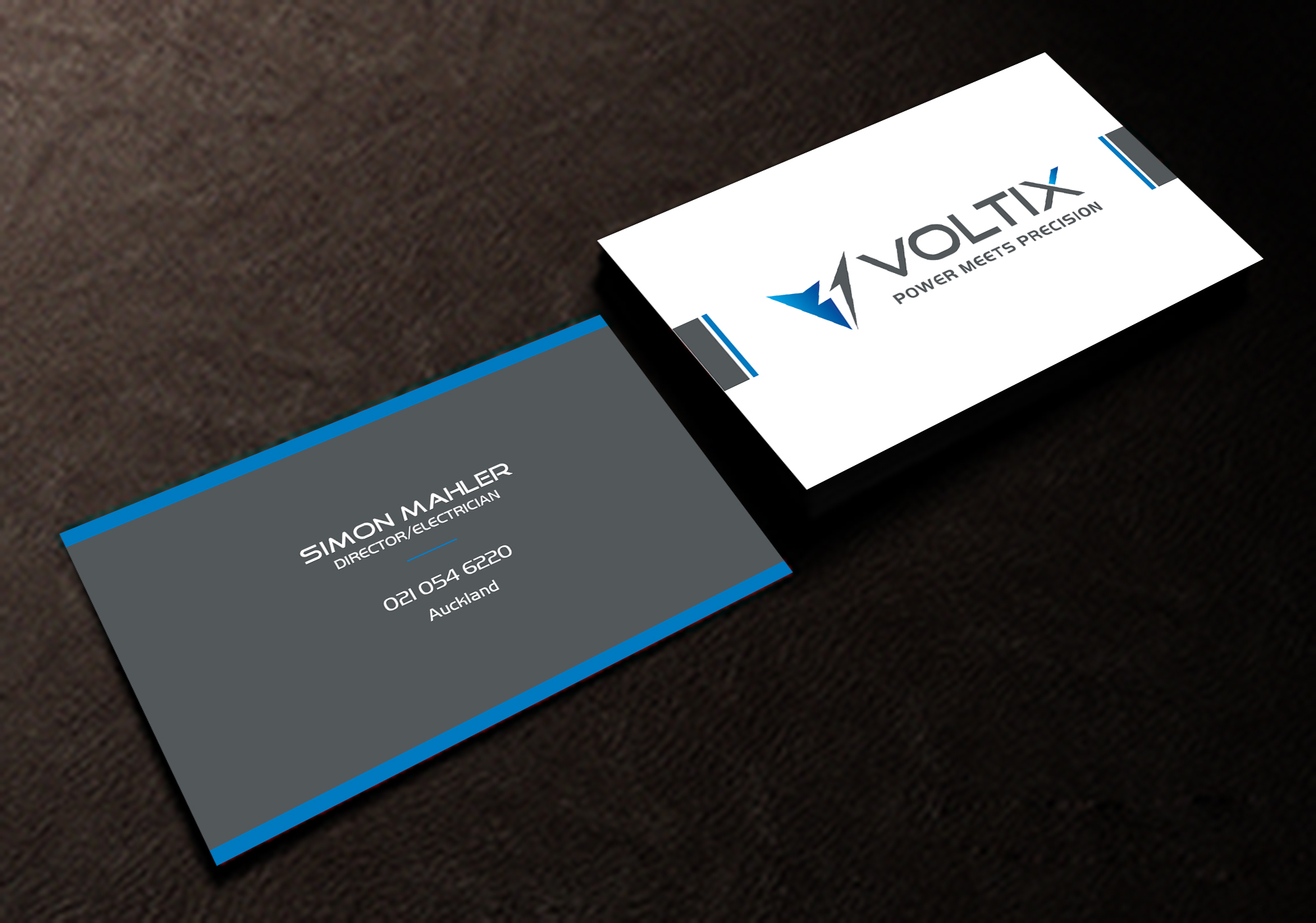Visitenkarten-Design von Creations Box 2015 für Voltix Ltd | Design #35143123
