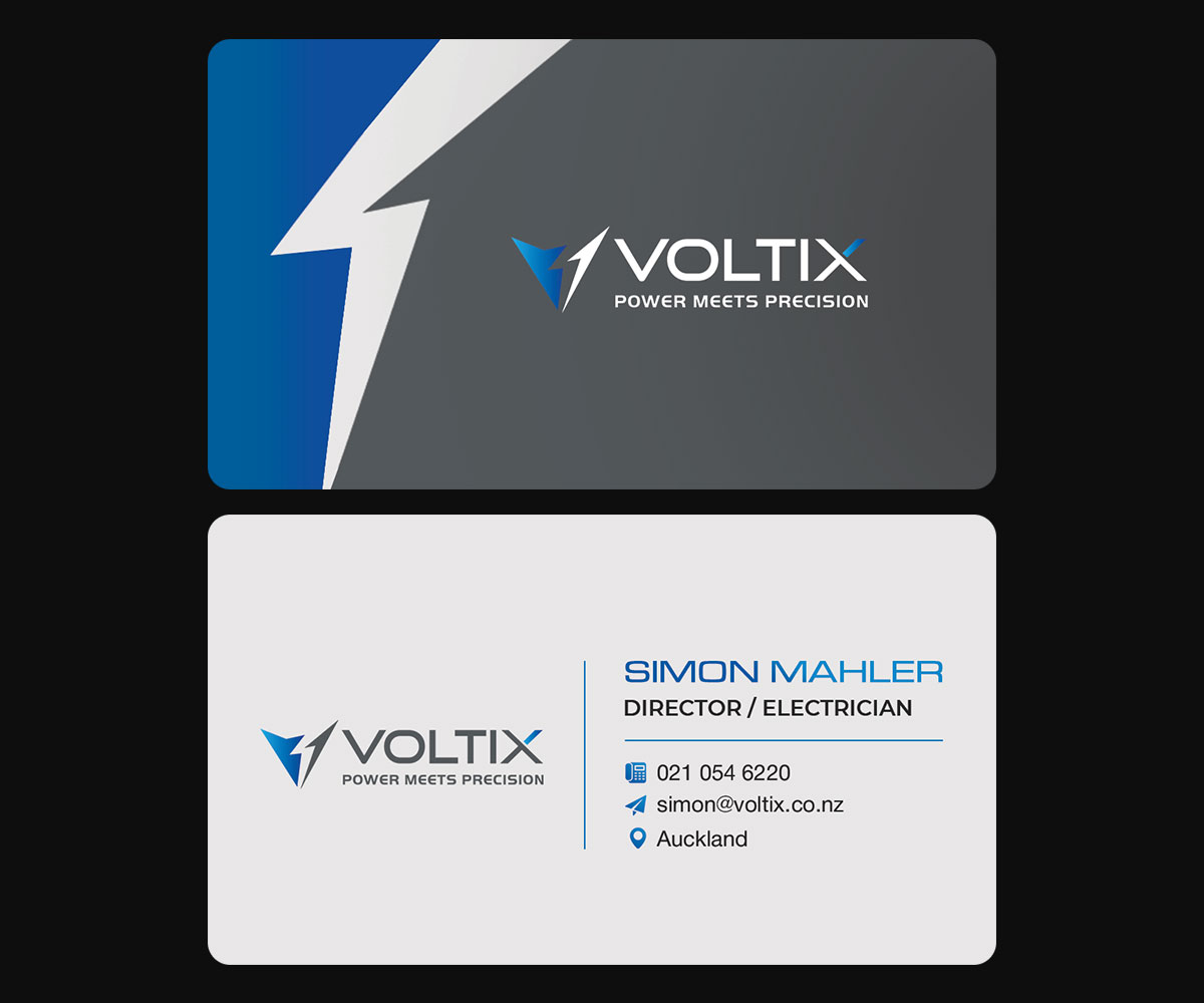Business Card Design by rainbowmagic2017 for Voltix Ltd | Design #35143710