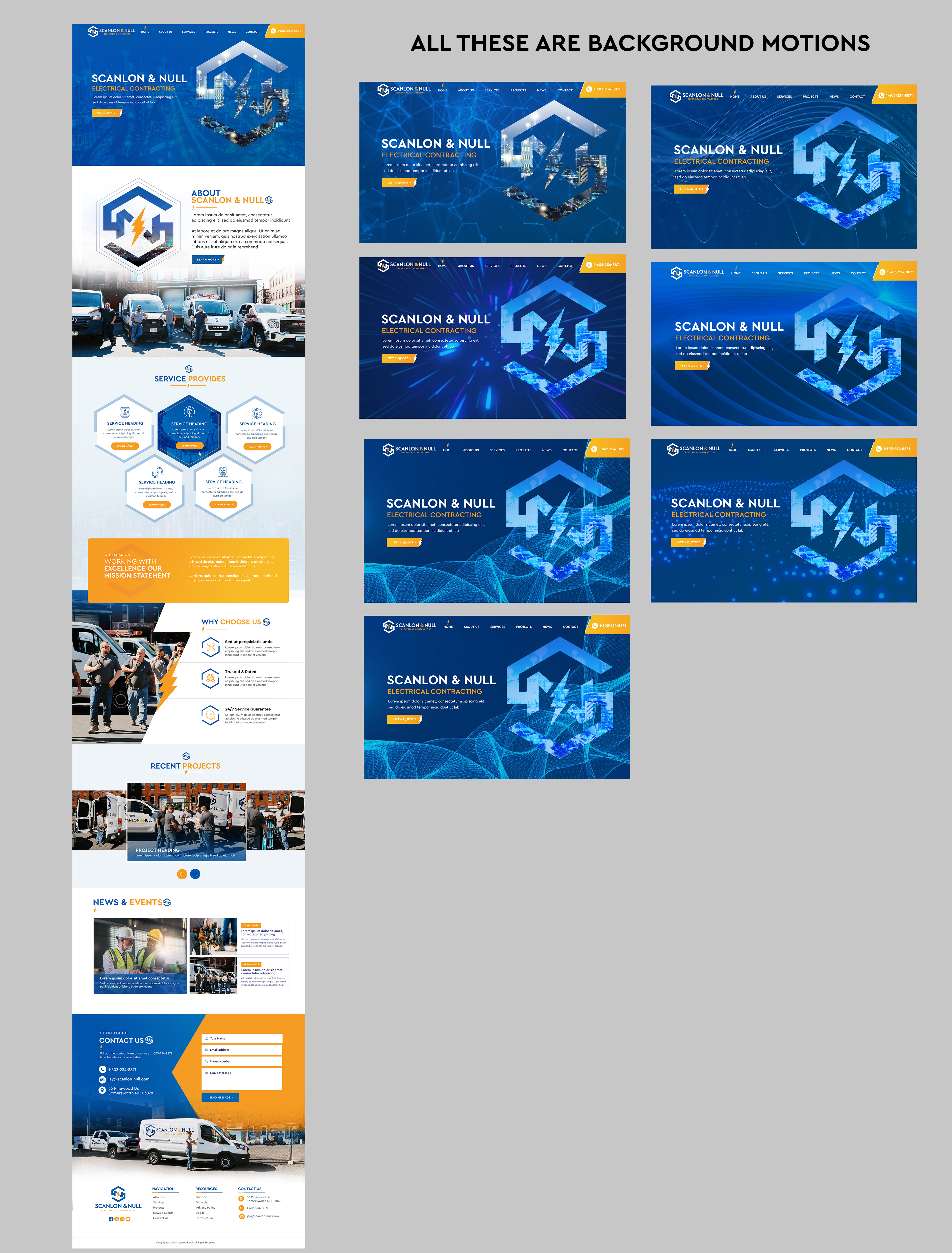 Web Design par Blue Sparrow pour Scanlon & Null | Design #35150235