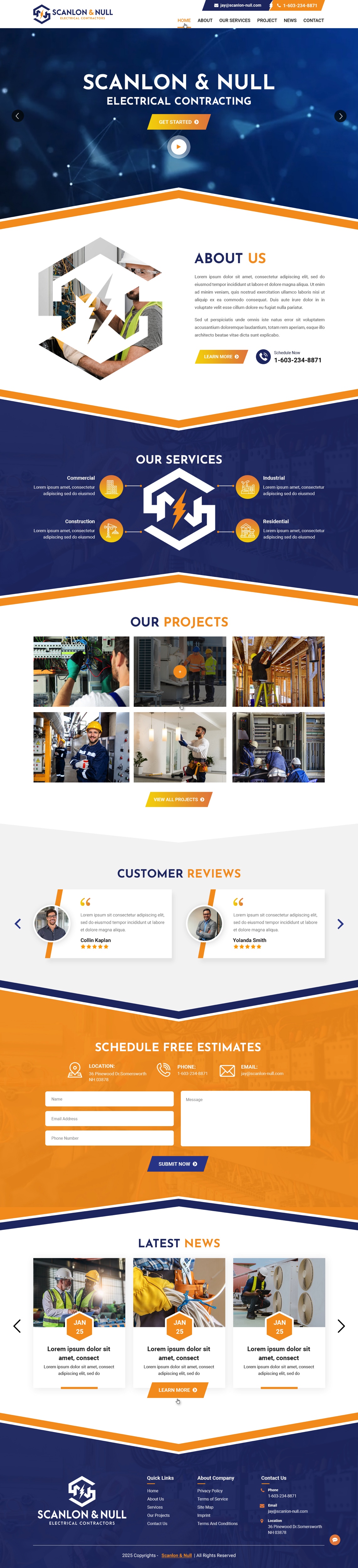 Web Design by pb for Scanlon & Null | Design #35144447