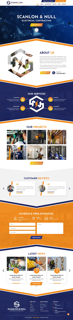 Web Design by pb for Scanlon & Null | Design #35144447