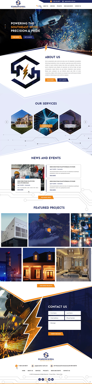 Web Design par pb pour Scanlon & Null | Design : #35144448