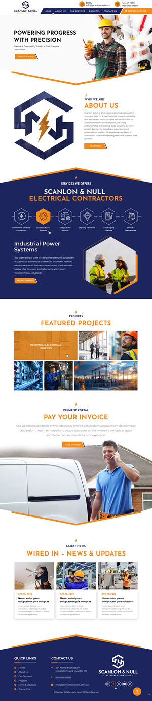 Web Design par pb pour Scanlon & Null | Design : #35144451