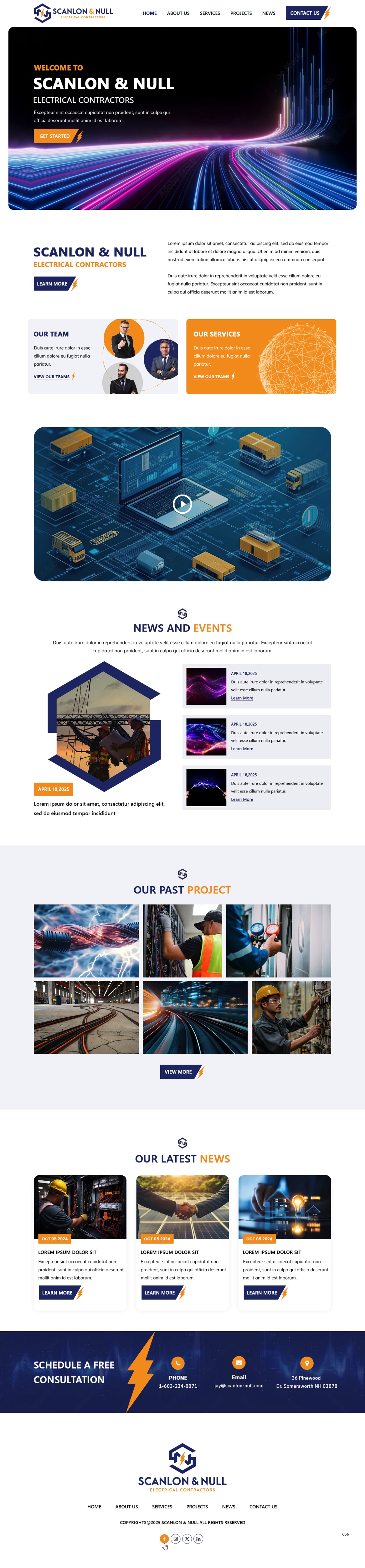 Web Design by pb for Scanlon & Null | Design #35144460