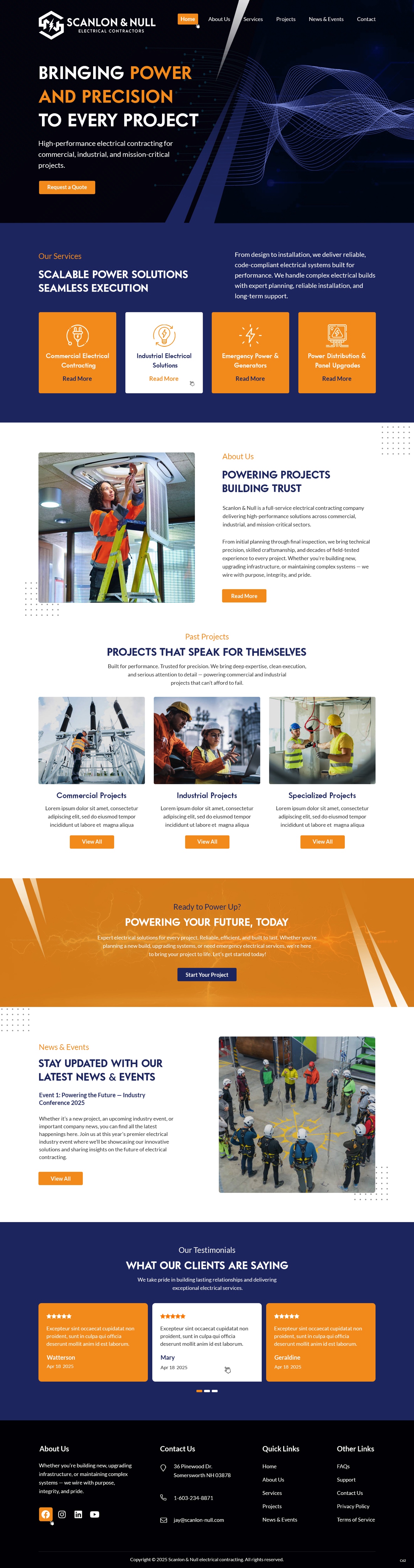 Web Design by pb for Scanlon & Null | Design #35144461