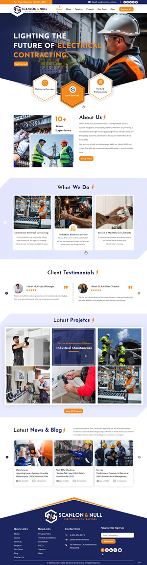 Web Design par pb pour Scanlon & Null | Design : #35144462