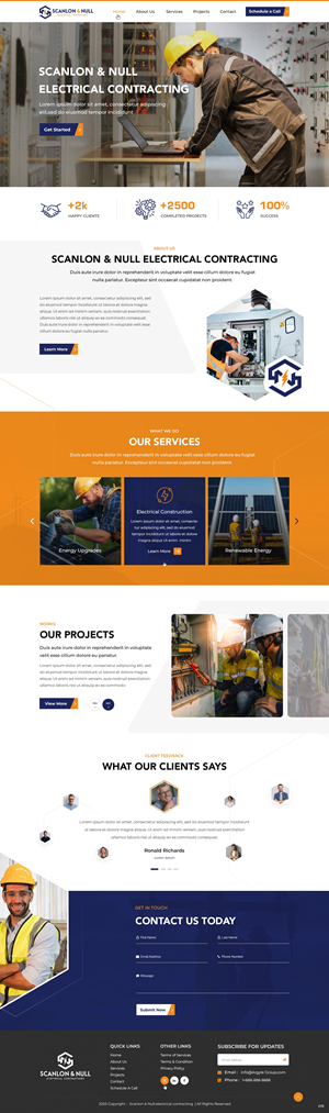 Web Design by pb for Scanlon & Null | Design: #35144478