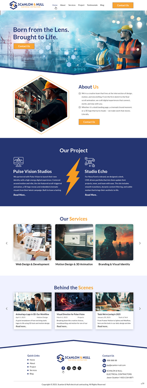 Web Design by pb for Scanlon & Null | Design: #35144479