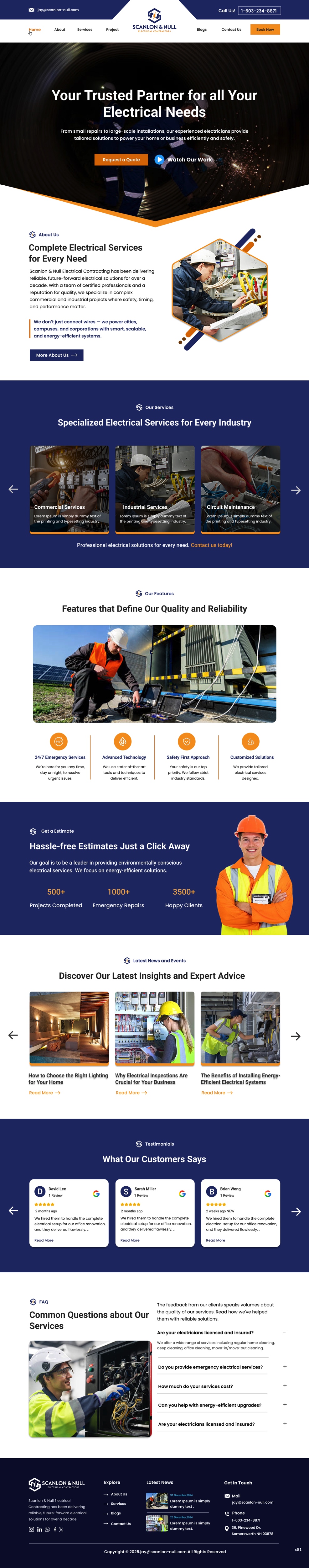 Web Design par pb pour Scanlon & Null | Design #35144481