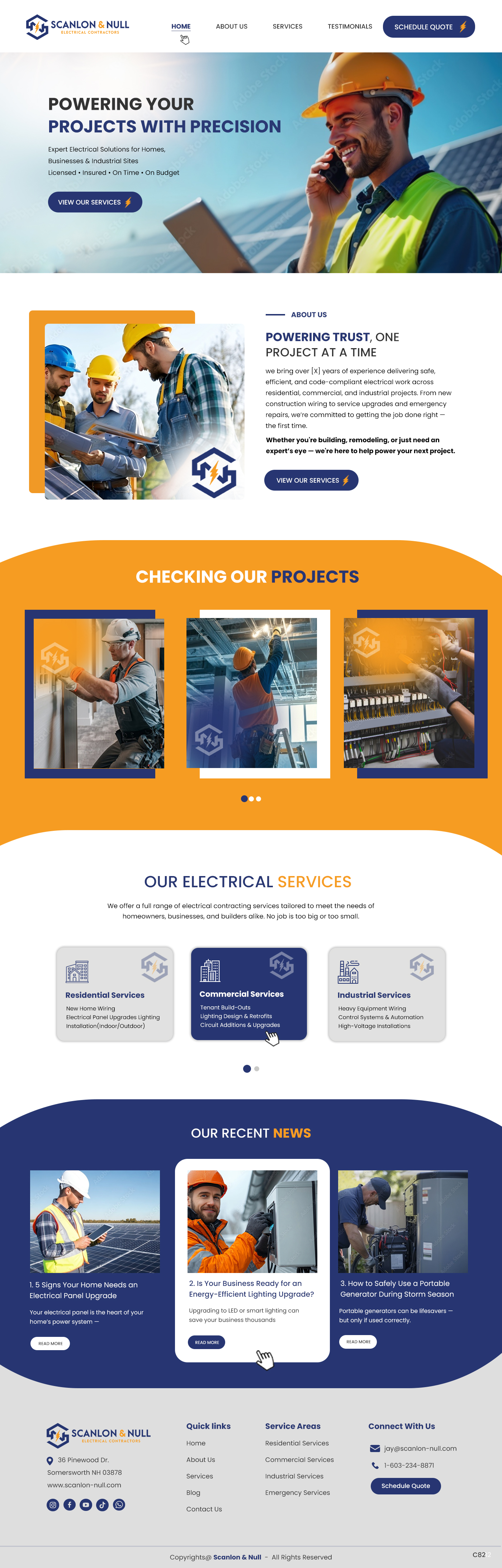 Web Design by pb for Scanlon & Null | Design #35144482