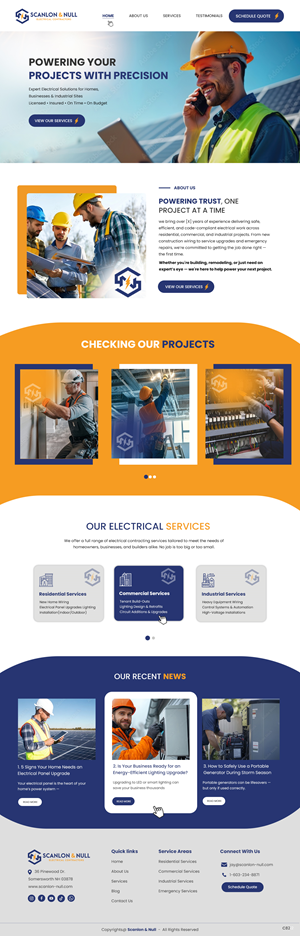 Web Design by pb for Scanlon & Null | Design: #35144482