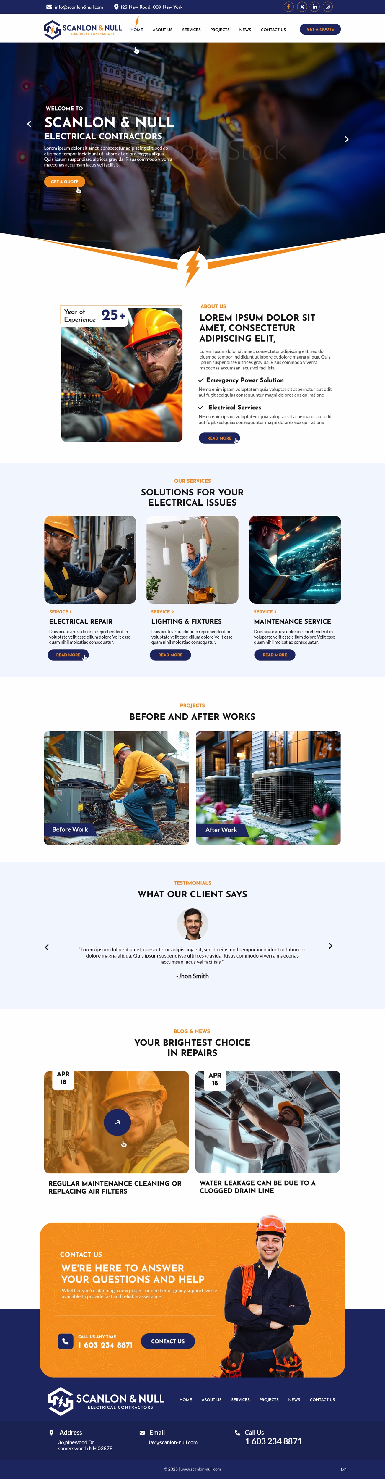 Web Design by pb for Scanlon & Null | Design #35144483
