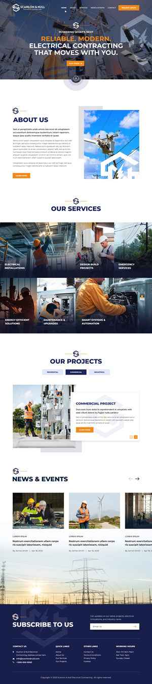Web Design by pb for Scanlon & Null | Design: #35144489
