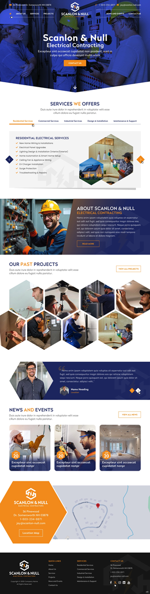 Web Design by pb for Scanlon & Null | Design: #35144490