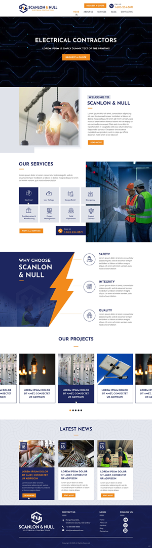 Web Design by pb for Scanlon & Null | Design: #35144492