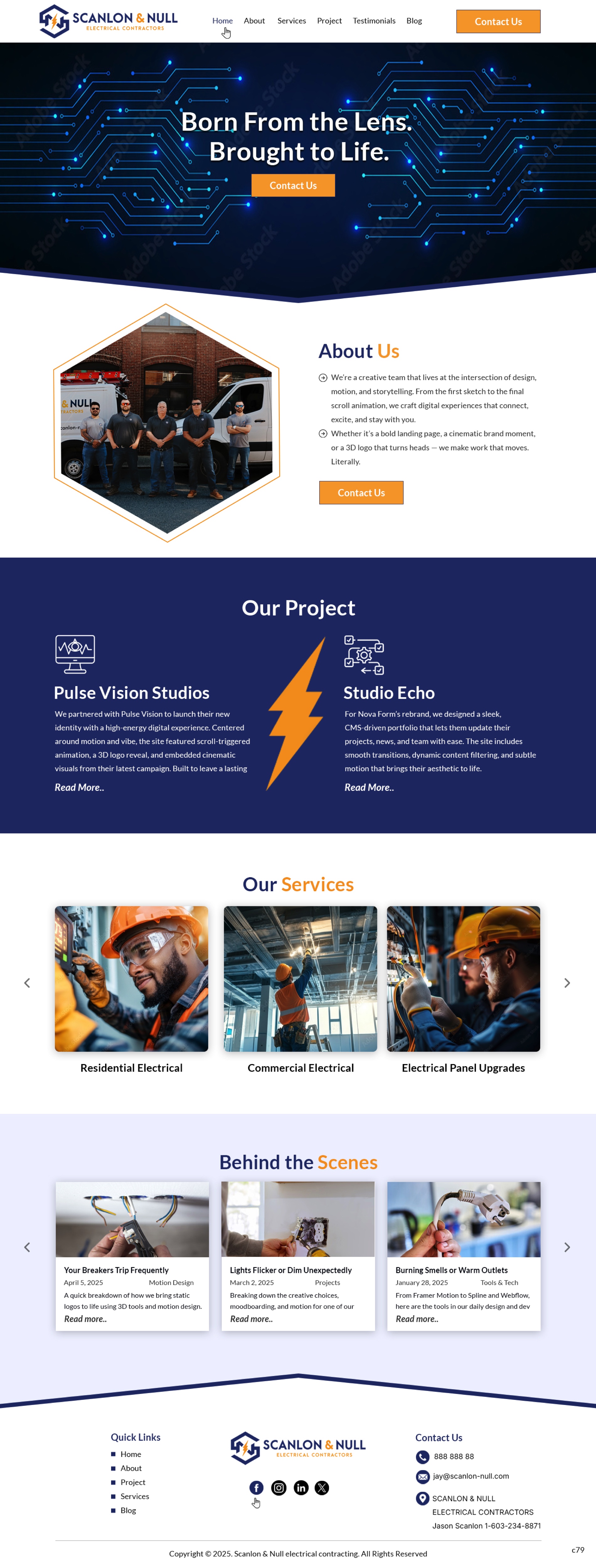 Web Design by pb for Scanlon & Null | Design #35150657